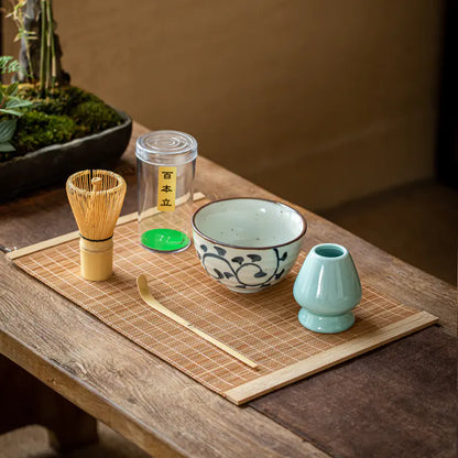 Matcha Whisk Set with Stand - Japanese Tea Ceremony Gift