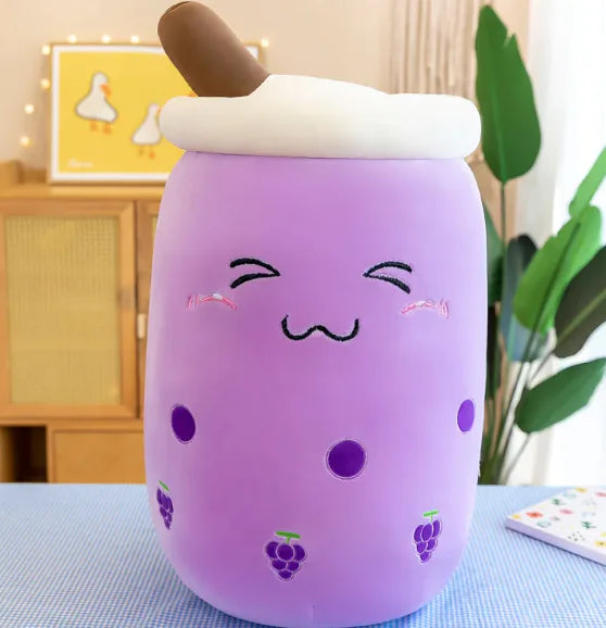 Cute Stuffed Boba Plush| Bubble Plushie Pillow| Milk Tea Cup Pillow