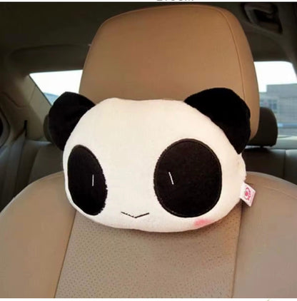Cute Panda Plush Neck Cushion Pillow | Car Seat Headrest