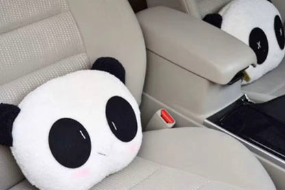 Cute Panda Plush Neck Cushion Pillow | Car Seat Headrest