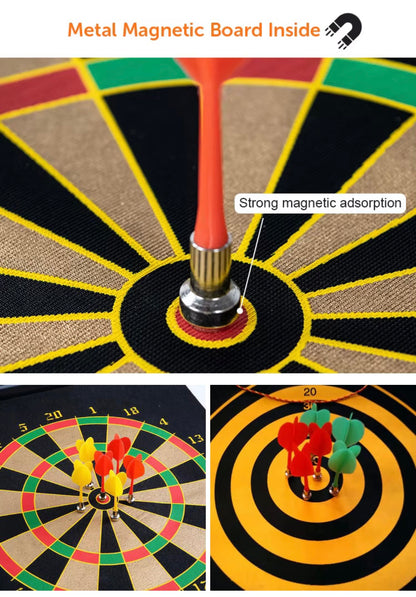 Magnetic Double-Sided Dartboard for Family Games