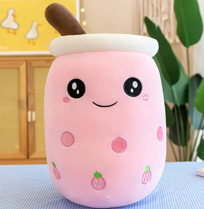 Cute Stuffed Boba Plush| Bubble Plushie Pillow| Milk Tea Cup Pillow