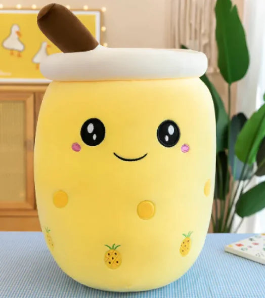 Cute Stuffed Boba Plush| Bubble Plushie Pillow| Milk Tea Cup Pillow