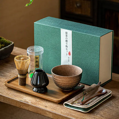 Matcha Whisk Set with Stand - Japanese Tea Ceremony Gift
