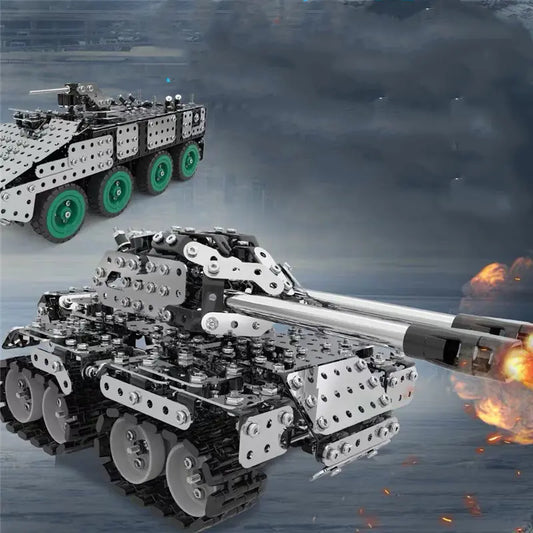 Metal Mechanical RC Tank Model Kit for Adults and Boys