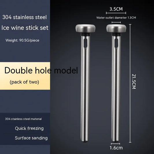 Stainless Steel Wine Chiller Set with Cooling Rod